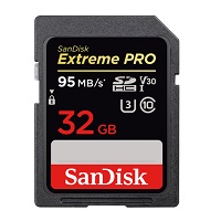 SanDisk SD 32GB Extreme PRO SDHC/SDXC USH-1 Class10 U3 V30